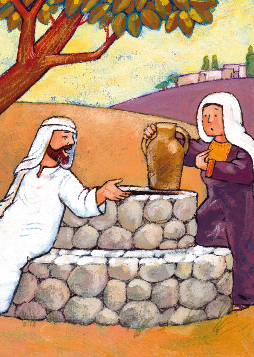 Jezus en de Samaritaanse vrouw bij de bron © Roel Ottow