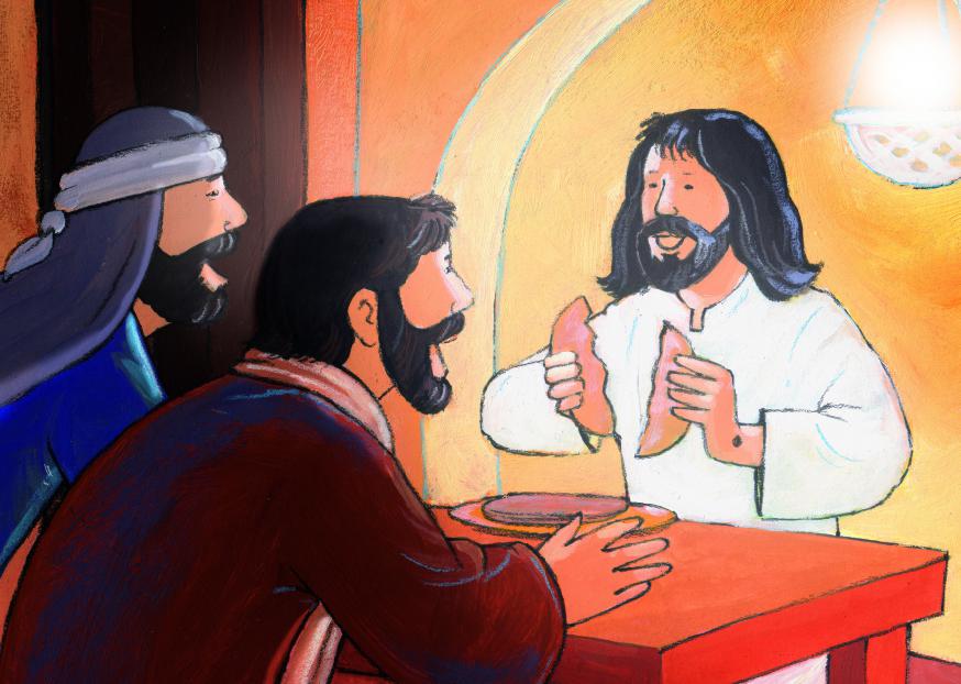Jezus breekt het brood © Roel Ottow