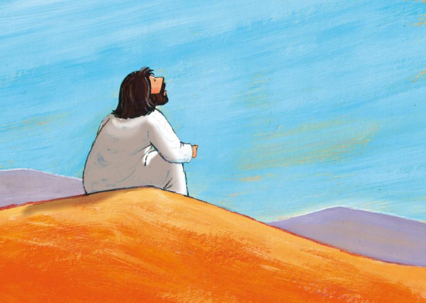 Jezus in de woestijn © Roel Ottow in Hosannah