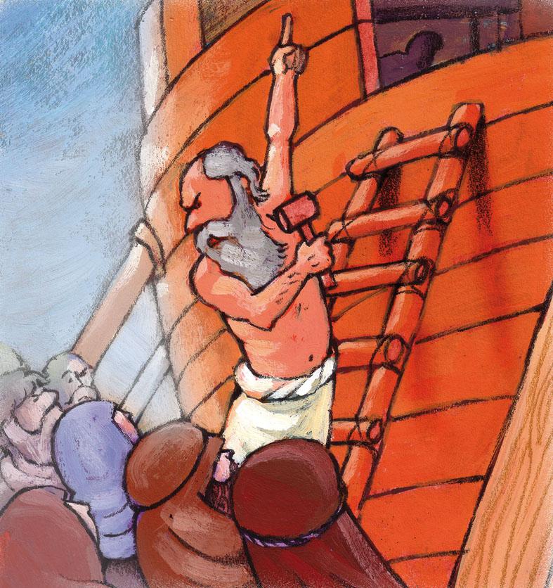 Noach bouwt de ark © Roel Ottow