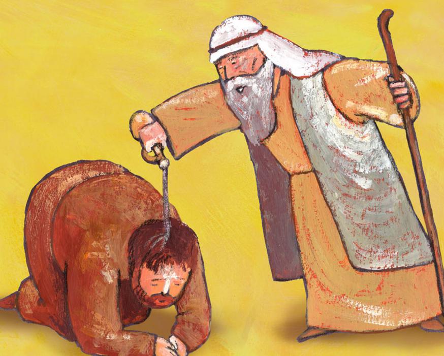 Saul wordt tot koning gezalfd © Roel Ottow
