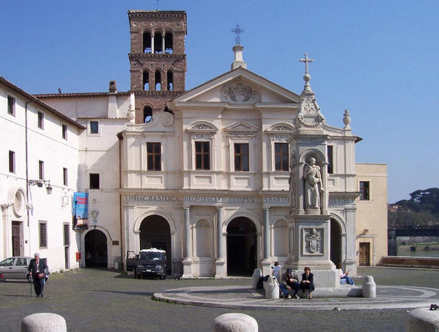 De Sint-Bartholomeusbasiliek in Rome. © CC Wikimedia / Door sonofgroucho - Flickr