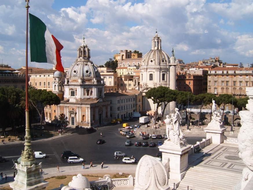 Roma met het Piazza Venezia © Wikipedia