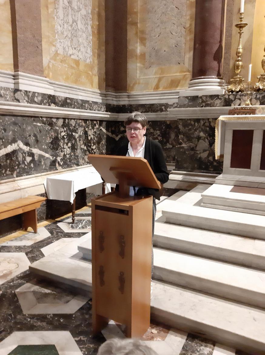 Rome-bedevaart Sint-Corneliusparochie Ninove - viering dinsdag 9 april 2024 - Paulus-dag © Rita Van Thuyne