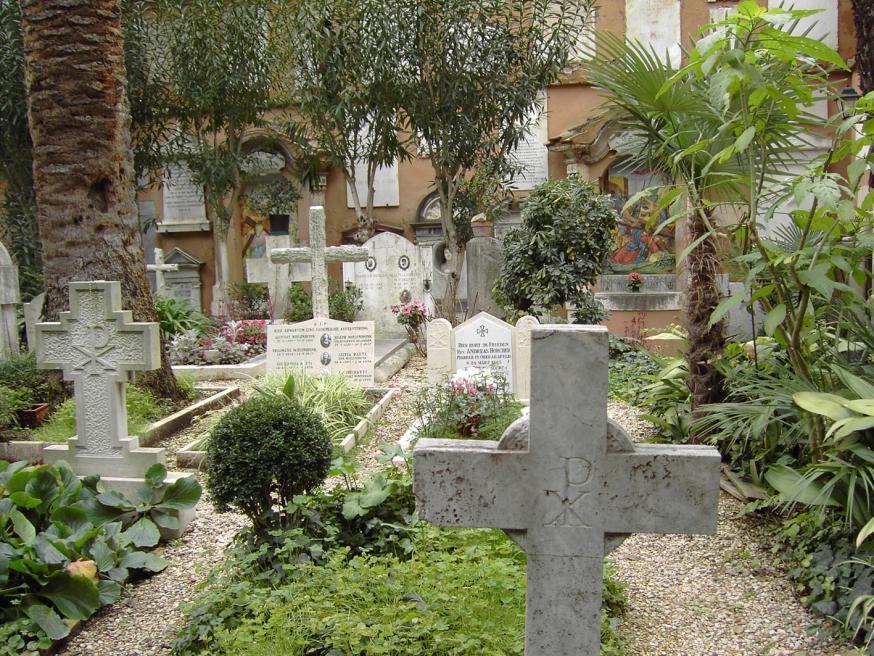 Campo Santo dei Teutonici e dei Fiamminghi, Vaticaan. © Wikicommons Campo Santo dei Teutonici e dei Fiamminghi, Vaticaan. © Wikicommons