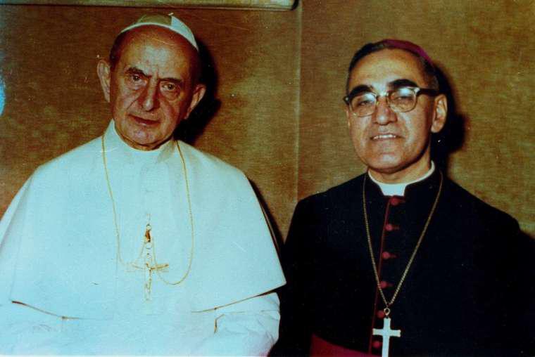 Paus Paulus VI en Oscar Romero © Vatican Media