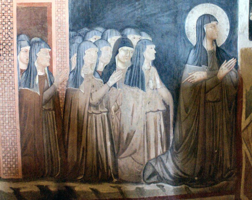 San Damiano, zusters van Clara. © WikiCommons San Damiano, zusters van Clara. © WikiCommons
