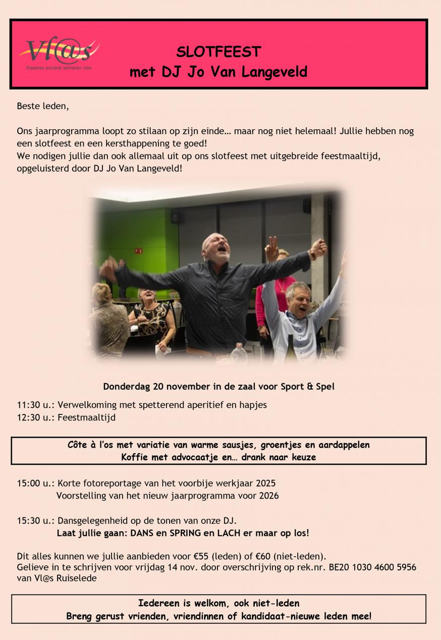 Slotfeest Vlas 