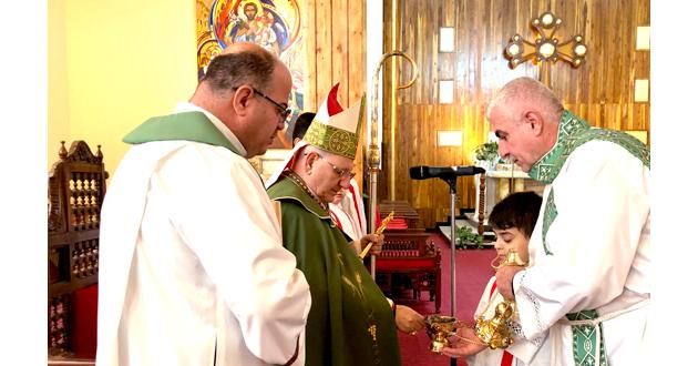 Patriarch Louis Sako tijdens het feest van Epifanie in de kathedraal van Bagdad © Chaldeeuwse Patriarchaat van Babylon