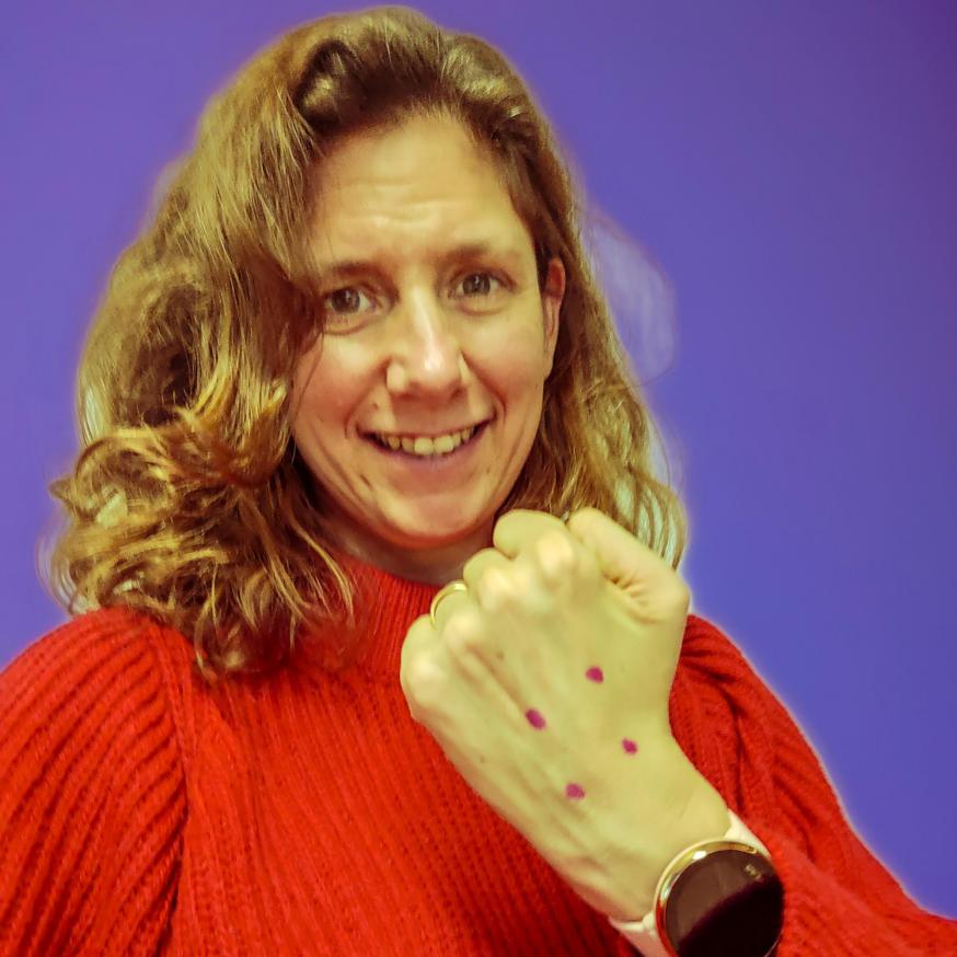 Saskia van den Kieboom doet mee aan de Week tegen pesten. 