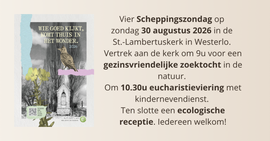 Scheppingszondag 2026 