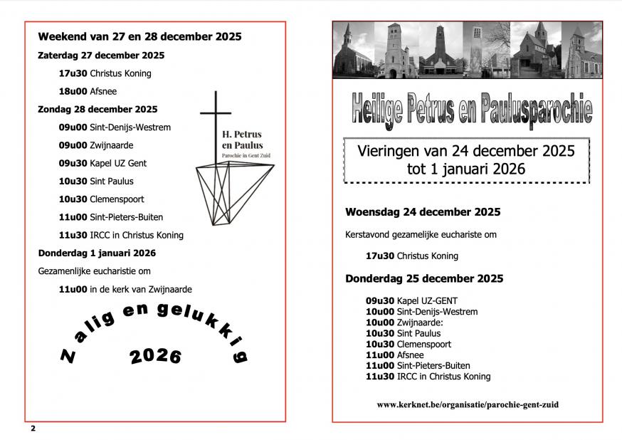 'Kerst en Nieuwjaar op de parochie' © ©