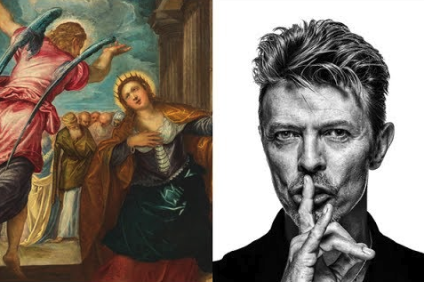 ‘De Heilige Catharina’ en David Bowie. © Rubenshuis ‘De Heilige Catharina’ en David Bowie. © Rubenshuis