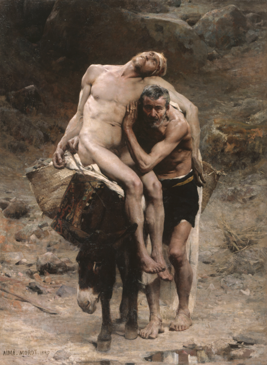 'Le bon Samaritain' van Morot. © Wikimedia Commons 'Le bon Samaritain' van Morot. © Wikimedia Commons