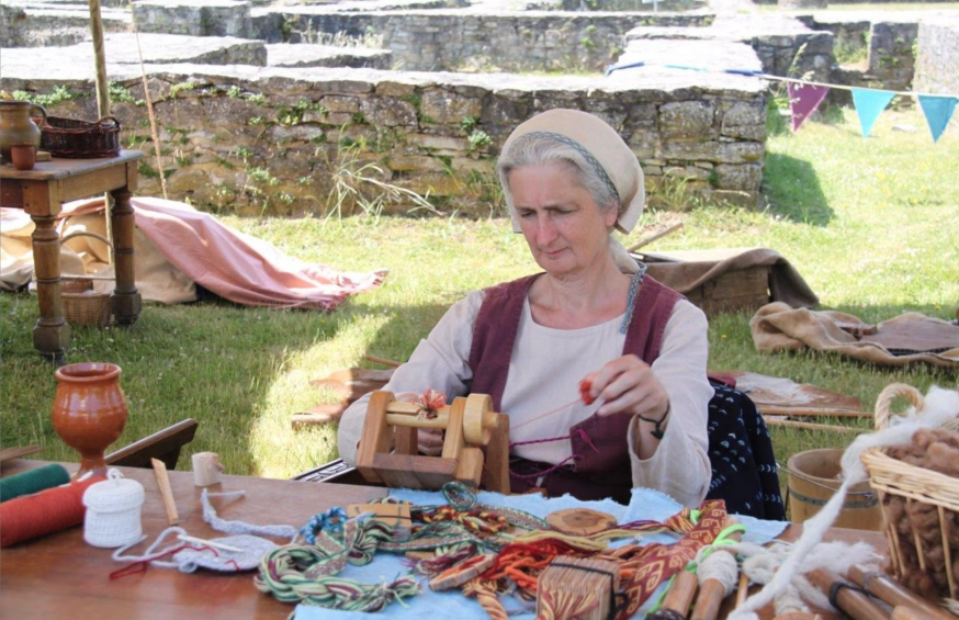 Re-enactment op de abdijsite in Ename © Provincie Oost-Vlaanderen