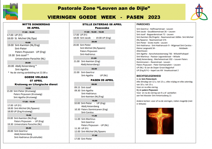 Vieringen Goede Week & Pasen 2023 