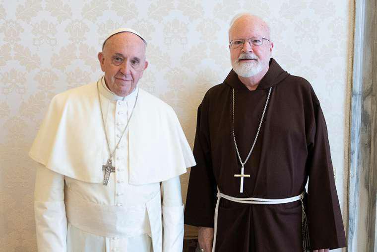 Kardinaal Sean Patrick O'Malley en paus Franciscus © Vatican Media