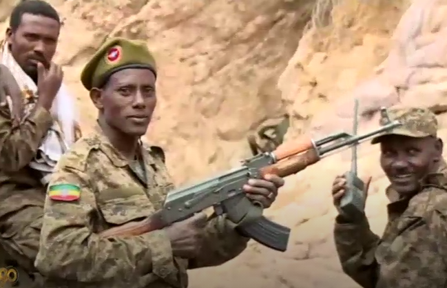 Ethiopische troepen bij hun inval in Tigray in november vorig jaar © abc_net_au Ethiopische troepen bij hun inval in Tigray in november vorig jaar © abc_net_au
