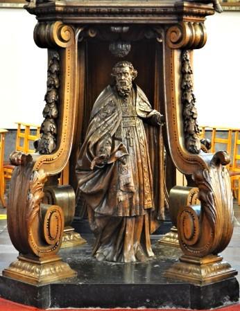St.-Egidius onder de kuip van de preekstoel 