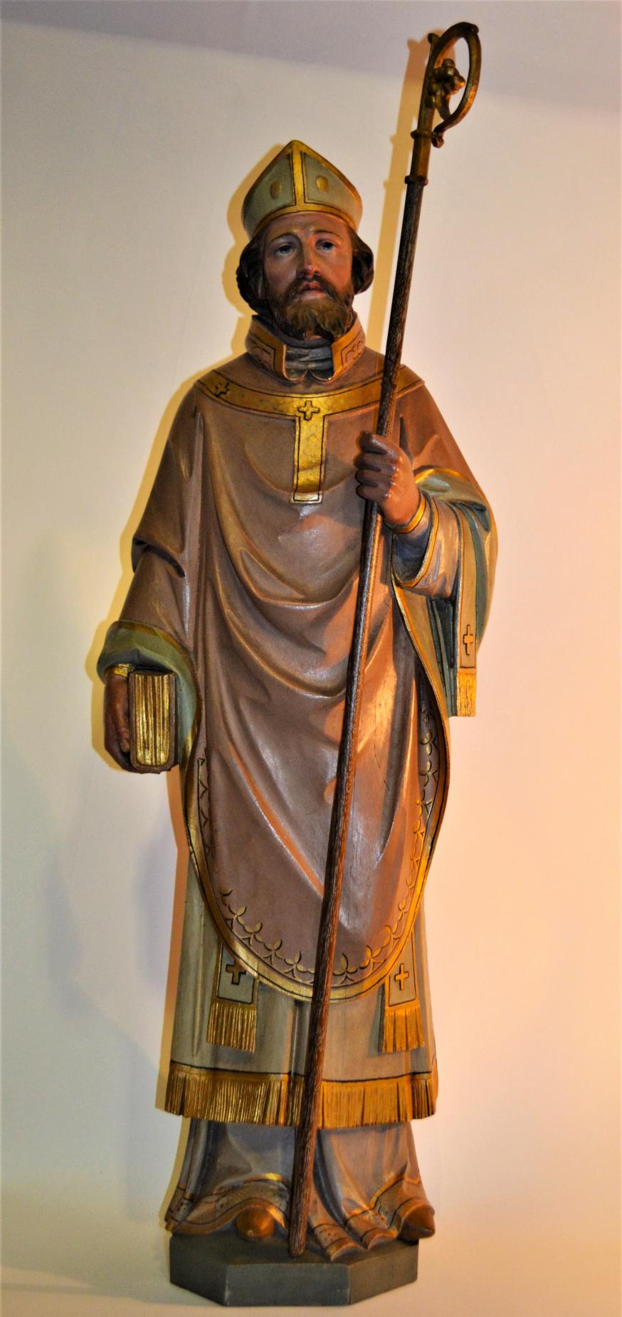 Beeld van de H. Egidius in de winterkapel 