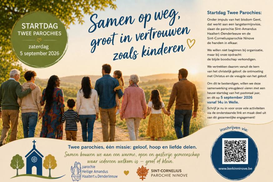 Startdag twee parochies - 5 september 2026 in Welle © Tim Van Nieuwenhove
