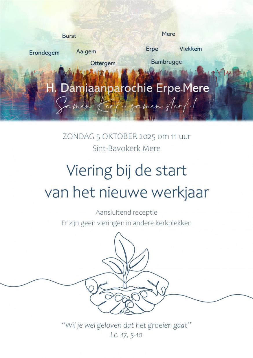 Startviering 5 oktober 2025 om 11.00 uur 