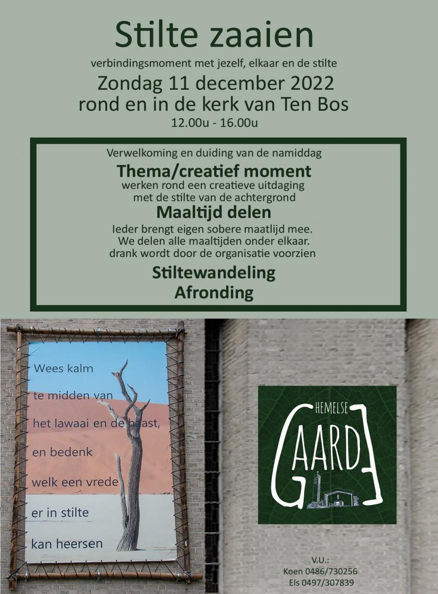 Stilte zaaien • Ten Bos | Hemelse Gaarde) 
