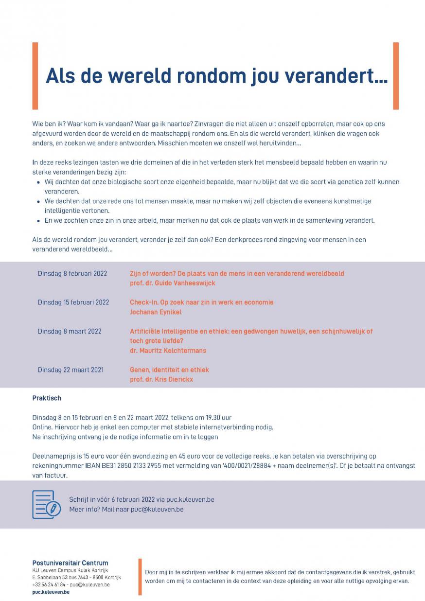 Denkend geloven © @postuniversitair centrum