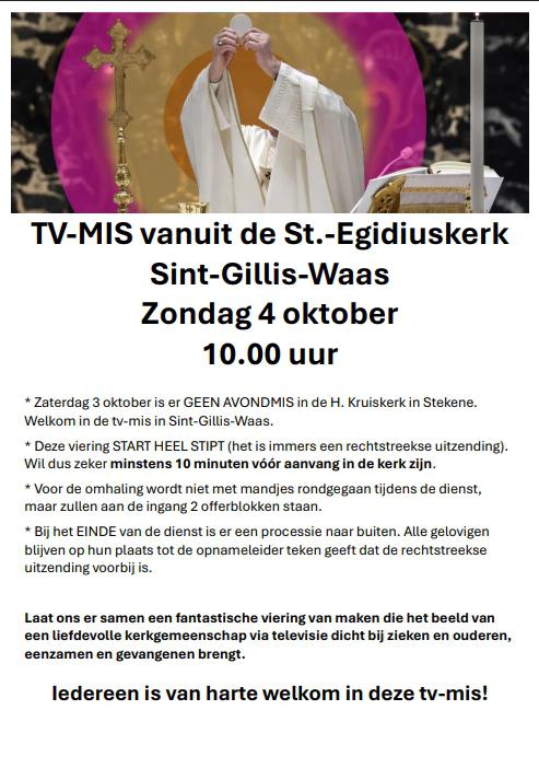 TV mis affiche 