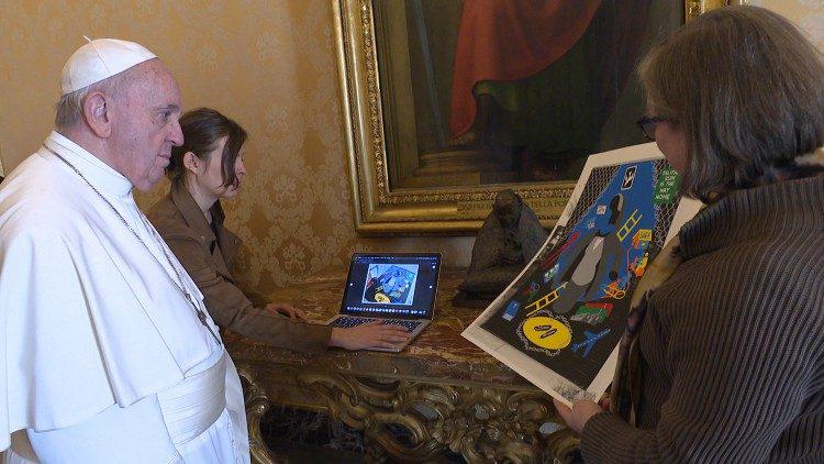 Paus Franciscus blij de lancering van het project Super Nonnen © Vatican Media