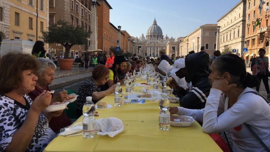 De 'Tavola Romana' © Vatican Media