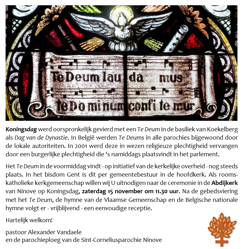 Te Deum 15 november 2025 in de Sint-Corneliusparochie Ninove © Alexander Vandaele