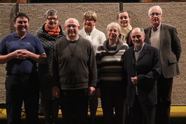 Het achtkoppige team van de pastorale eenheid Emmaüs 