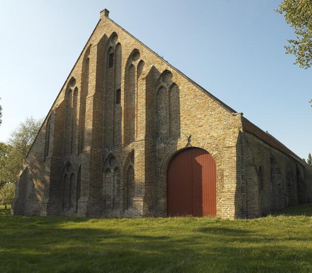 De schuur van Ter Doest is het enige gebouw van de voormalige abdij dat nog overblijft 