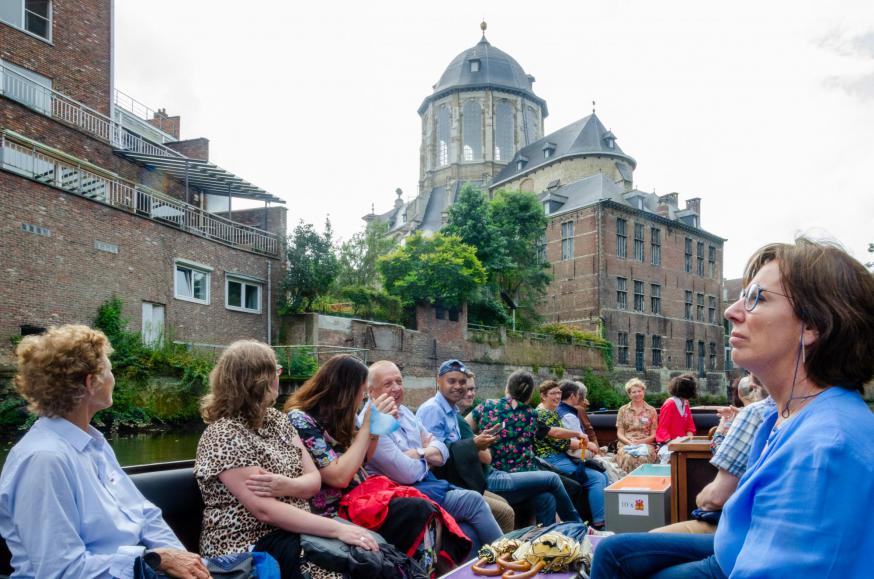 Boottocht op de Dijle tijdens het tuinfeest 2021 van het aartsbisdom Mechelen-Brussel © Laurens Vangeel