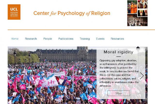 Centrum voor Godsdienstpsychologie van de UCL © UCL Centrum voor Godsdienstpsychologie van de UCL © UCL