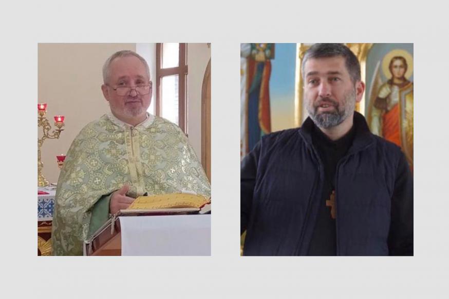 De redemptoristen Ivan Levytskyi en Bohdan Heleta © Vatican Media
