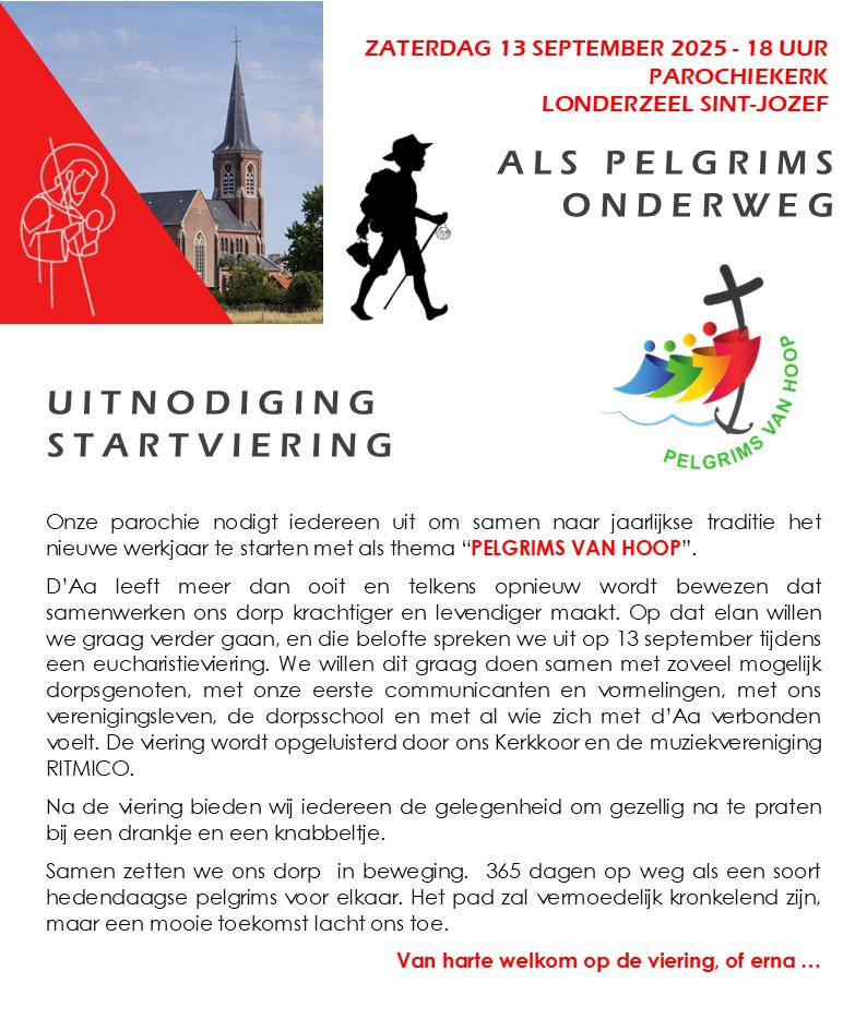 Zaterdag 13 september 2025: Startviering 