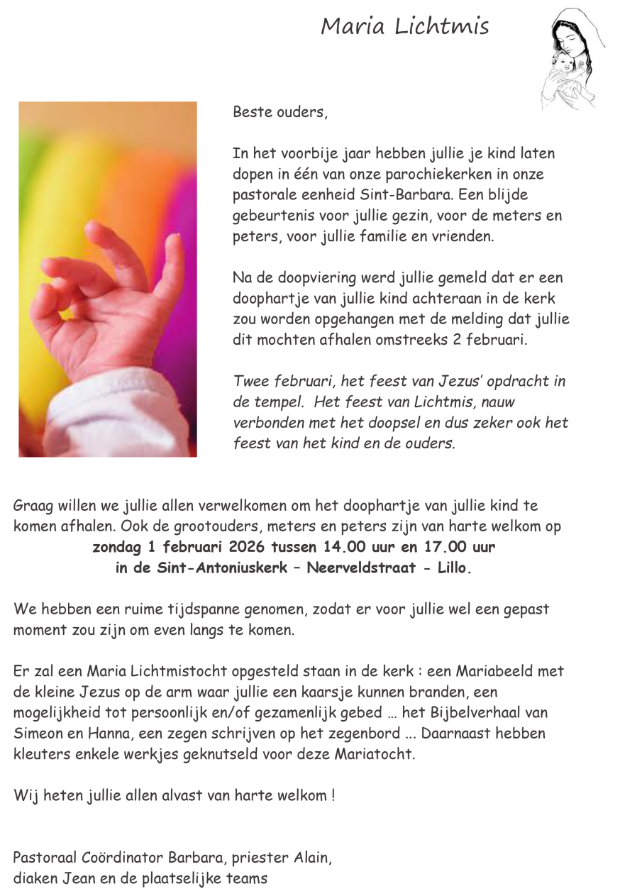 Uitnodiging Maria Lichtmis 2026 HH 