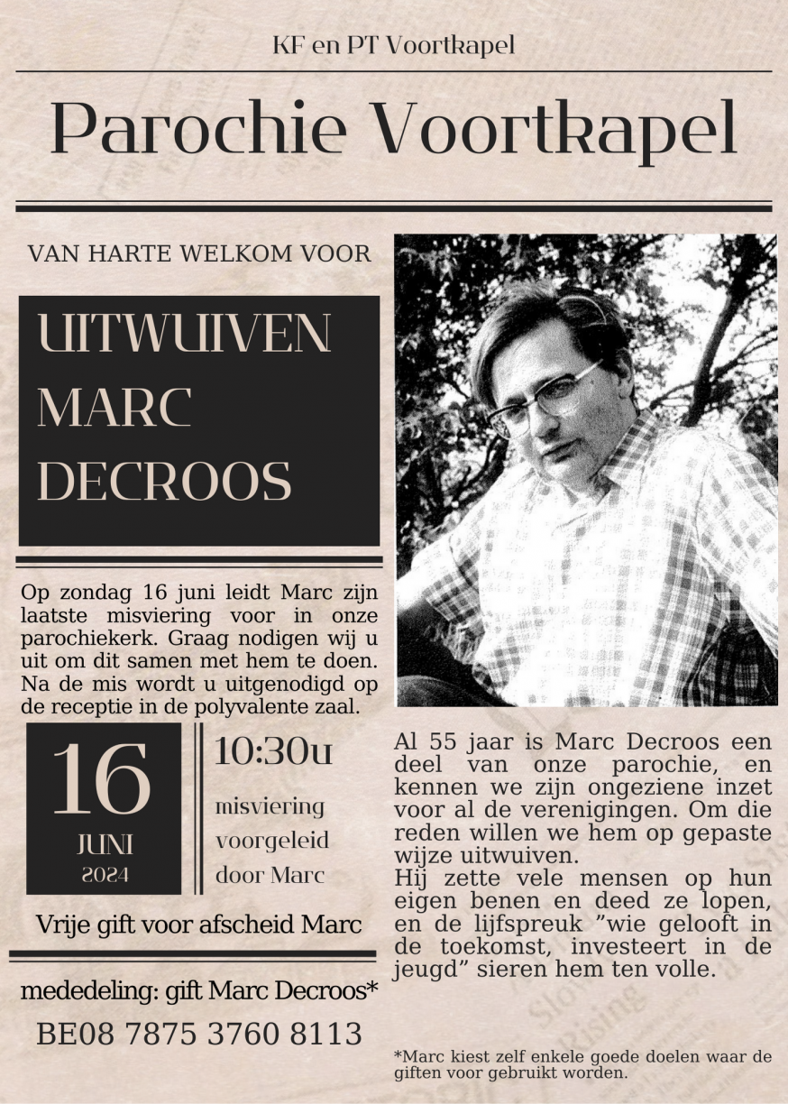 Afscheid Marc Decroos 