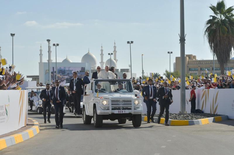 Paus Franciscus in Abu Dhabi © Vatican Media