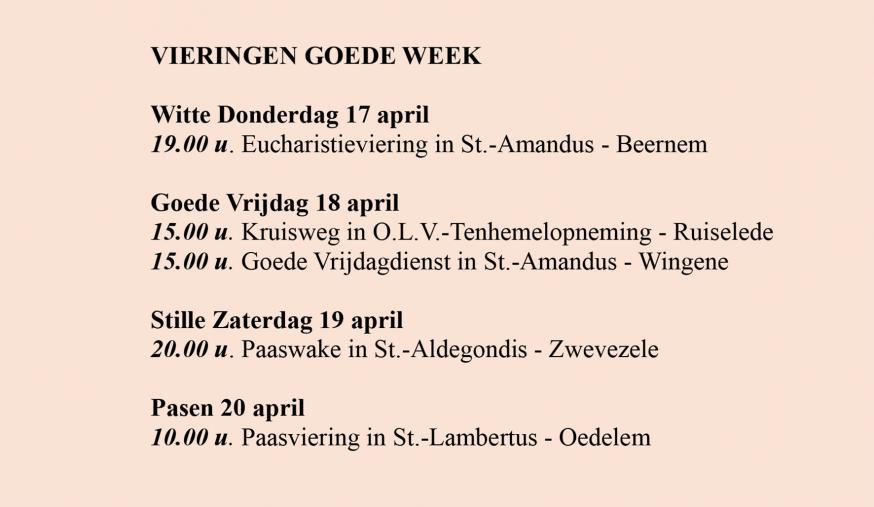 Goede week 
