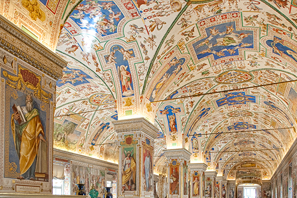 De Apostolische Bibliotheek © Vatican Media De Apostolische Bibliotheek © Vatican Media