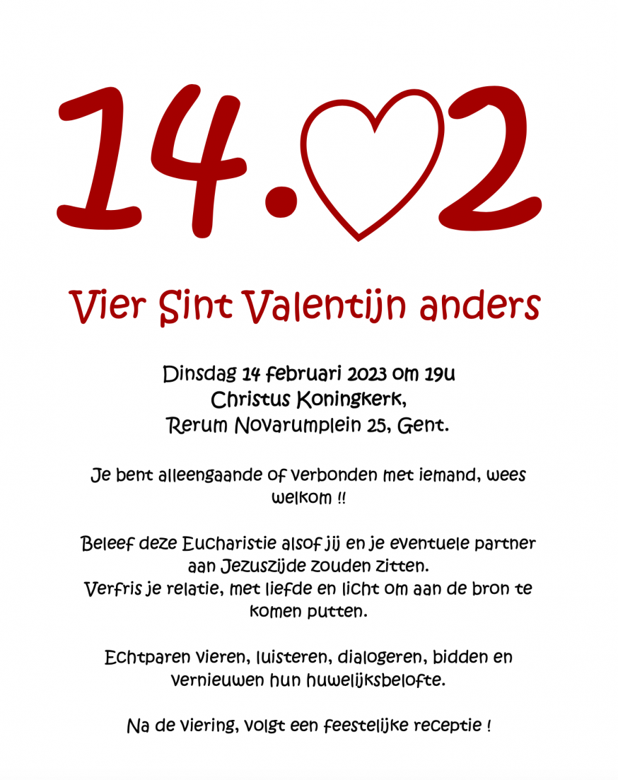 Valentijn in onze parochie  © Peter Engelbert 