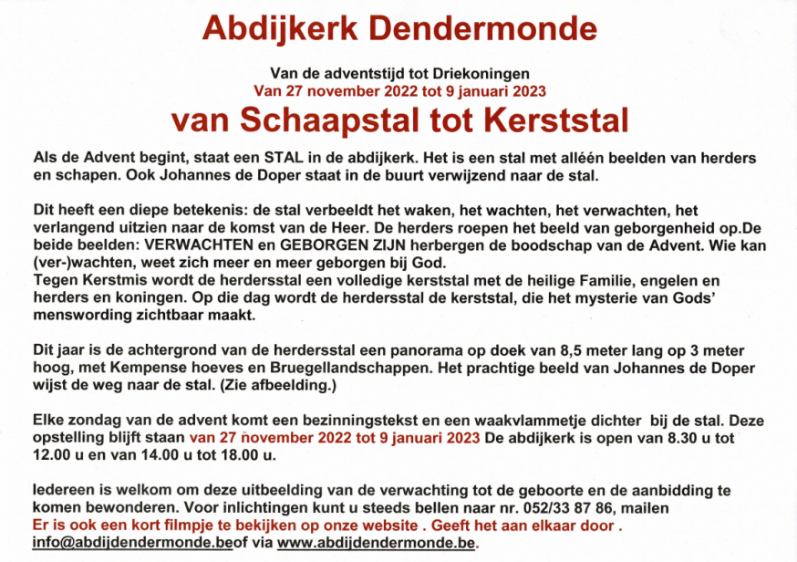 Van Schaapsstal tot Kerststal 
