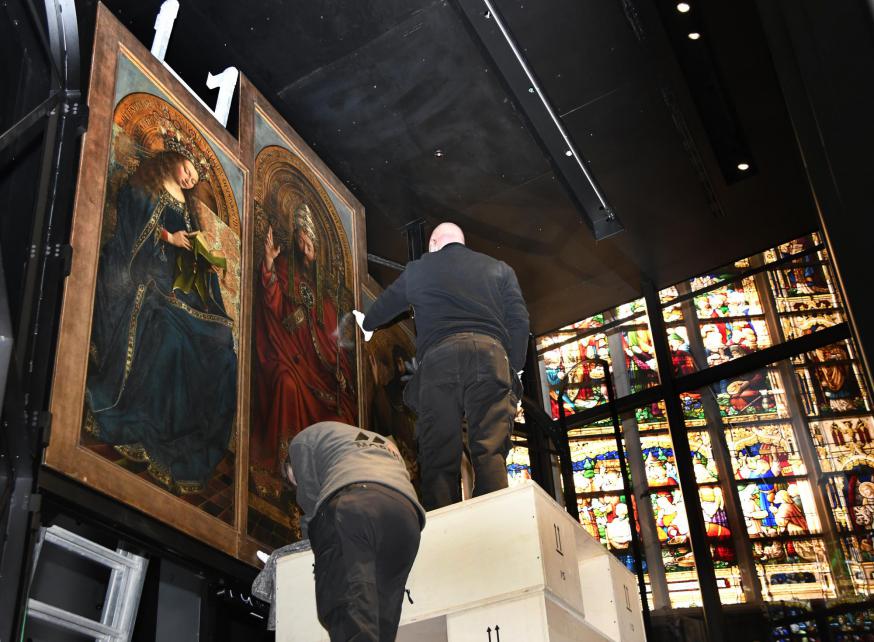Verhuis Lam Gods 8 maart 2021 © Sint-Baafskathedraal, foto: Maîtrise Verhuis Lam Gods 8 maart 2021 © Sint-Baafskathedraal, foto: Maîtrise