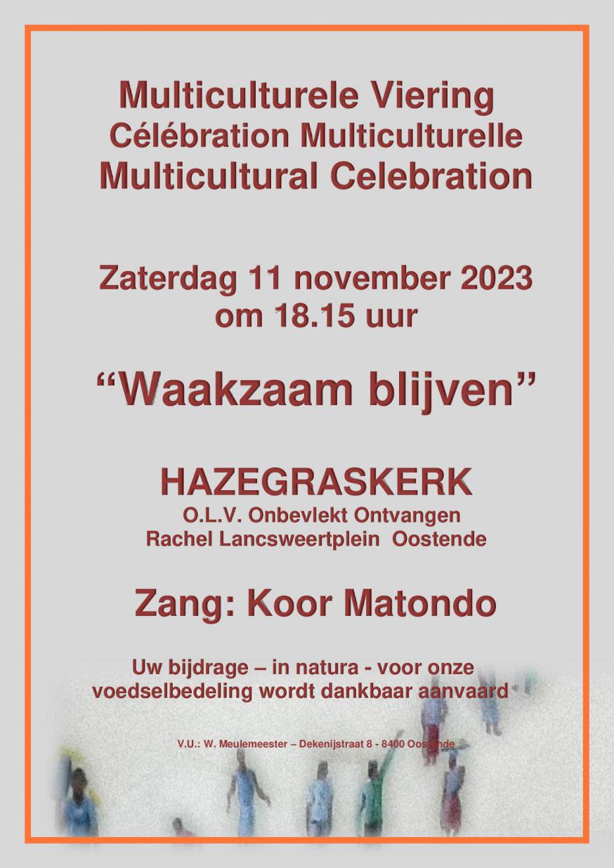 Multiculturele viering 11 november 2023 - Oostende © PE Sint-Andreas Middelkerke