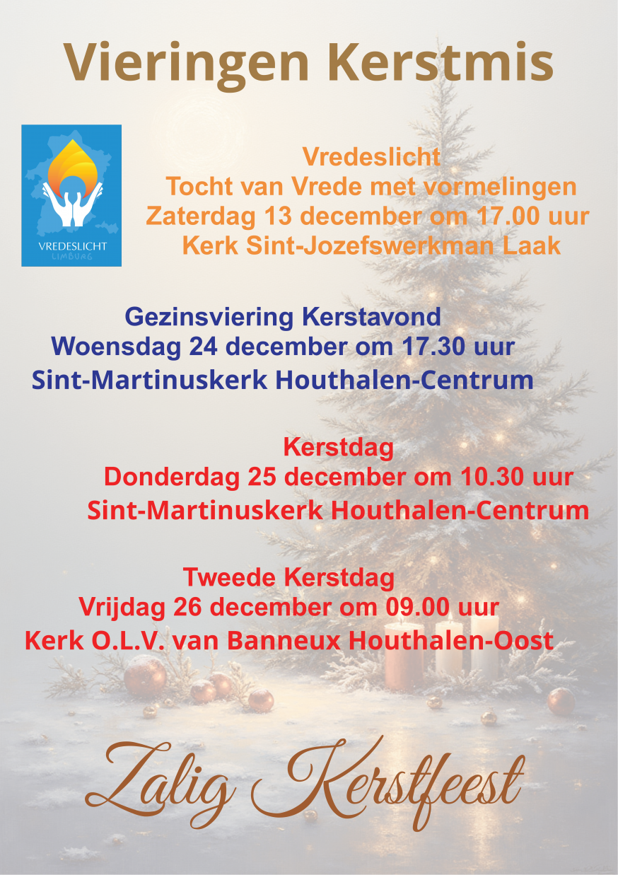 Vieringen Kerstmis 2025 HH 