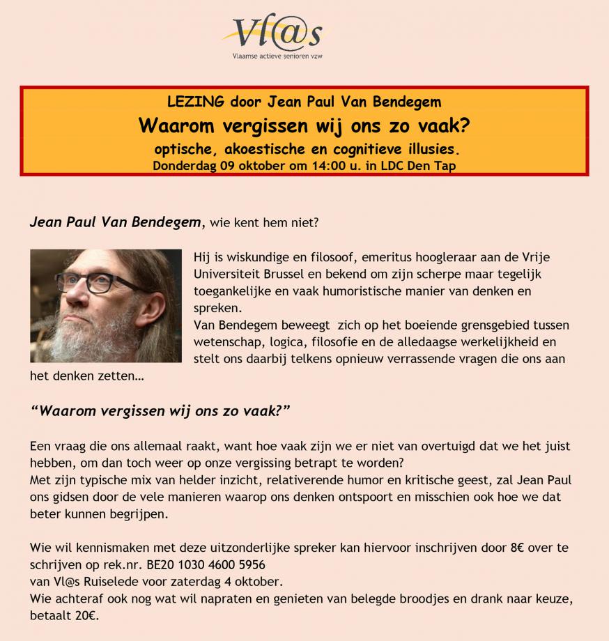 Vlas lezing 