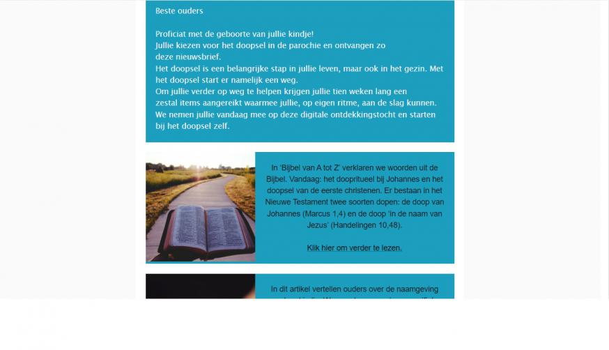 Eerste mail Eerste mail